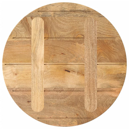 Piano per Tavolo Ã˜ 50x3,8 cm Rotondo in Legno Massello di Mango