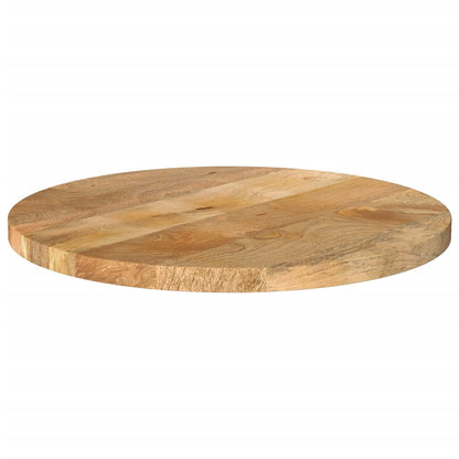Piano per Tavolo Ã˜ 60x2,5cm Rotondo in Legno Massello di Mango
