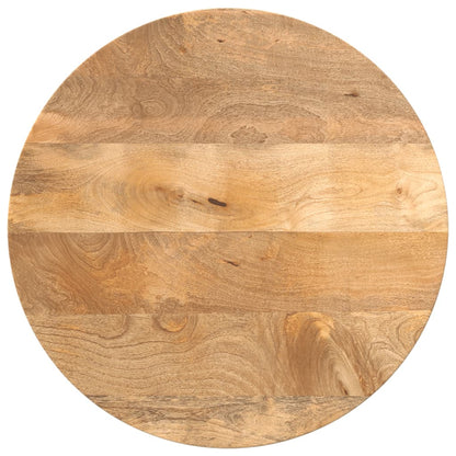 Piano per Tavolo Ã˜ 60x3,8 cm Rotondo in Legno Massello di Mango