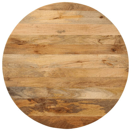 Piano per Tavolo Ã˜ 70x2,5cm Rotondo in Legno Massello di Mango