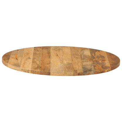 Piano per Tavolo Ã˜ 70x2,5cm Rotondo in Legno Massello di Mango