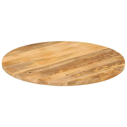 Piano per Tavolo Ã˜ 70x3,8 cm Rotondo in Legno Massello di Mango
