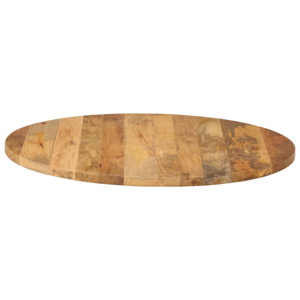 Piano per Tavolo Ã˜ 70x3,8 cm Rotondo in Legno Massello di Mango