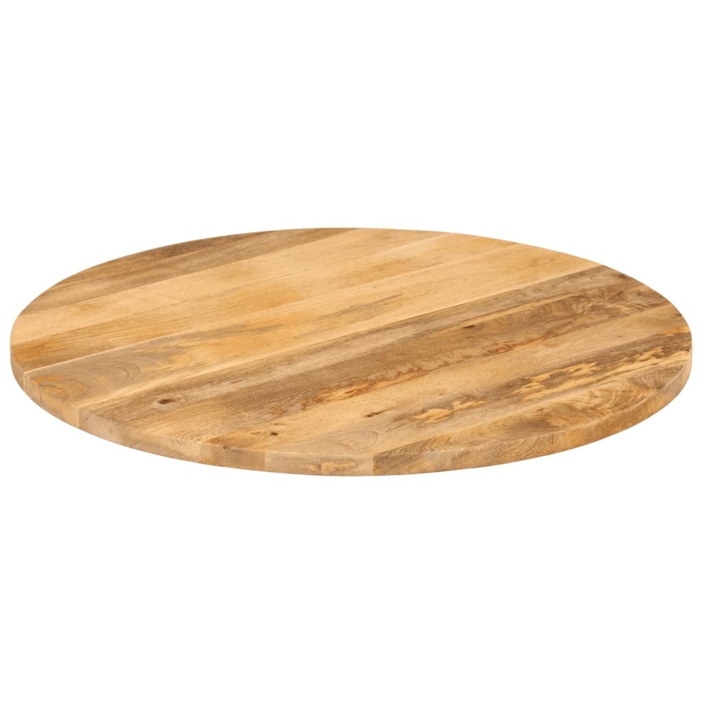 Piano per Tavolo ÃƒÆ’Ã‹Å“ 80x2,5cm Rotondo in Legno Massello di Mango
