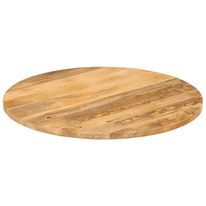 Piano per Tavolo Ã˜ 90x3,8 cm Rotondo in Legno Massello di Mango