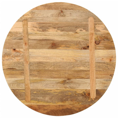 Piano per Tavolo Ã˜ 90x3,8 cm Rotondo in Legno Massello di Mango