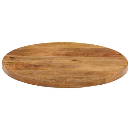 Piano per Tavolo Ã˜ 40x2,5cm Rotondo in Legno Massello di Mango
