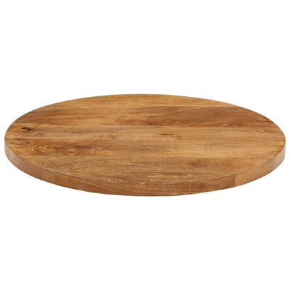 Piano per Tavolo Ã˜ 40x3,8 cm Rotondo in Legno Massello di Mango