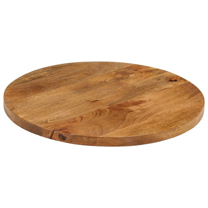 Piano per Tavolo ÃƒËœ 50x2,5cm Rotondo in Legno Massello di Mango
