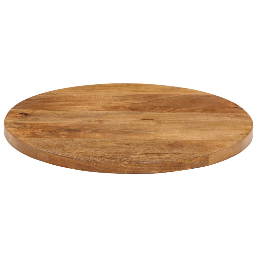 Piano per Tavolo ÃƒËœ 50x2,5cm Rotondo in Legno Massello di Mango