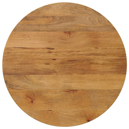 Piano per Tavolo Ã˜ 70x2,5cm Rotondo in Legno Massello di Mango