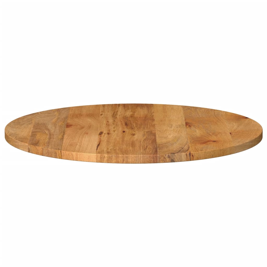Piano per Tavolo Ã˜ 70x2,5cm Rotondo in Legno Massello di Mango
