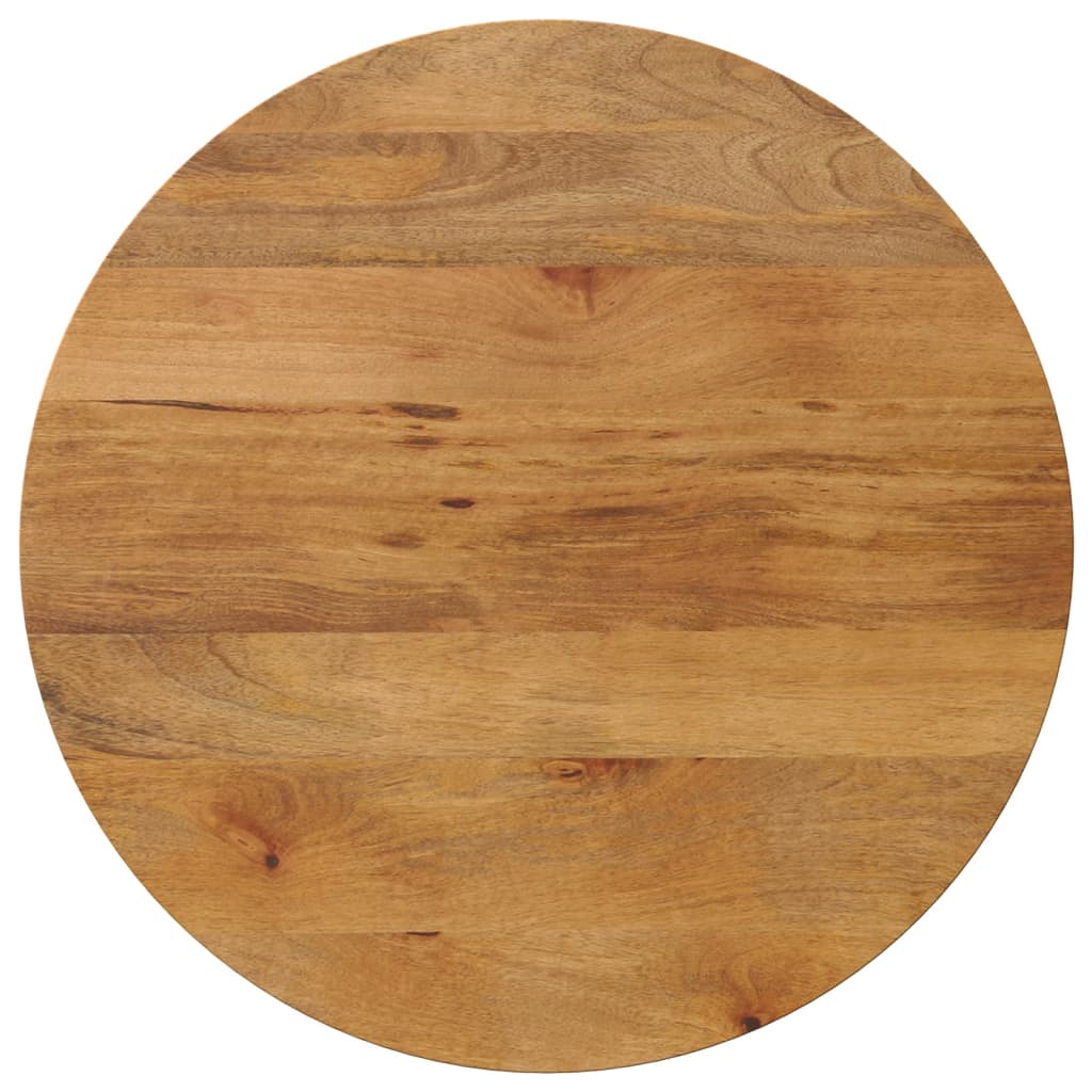 Piano per Tavolo ÃƒËœ 80x2,5cm Rotondo in Legno Massello di Mango