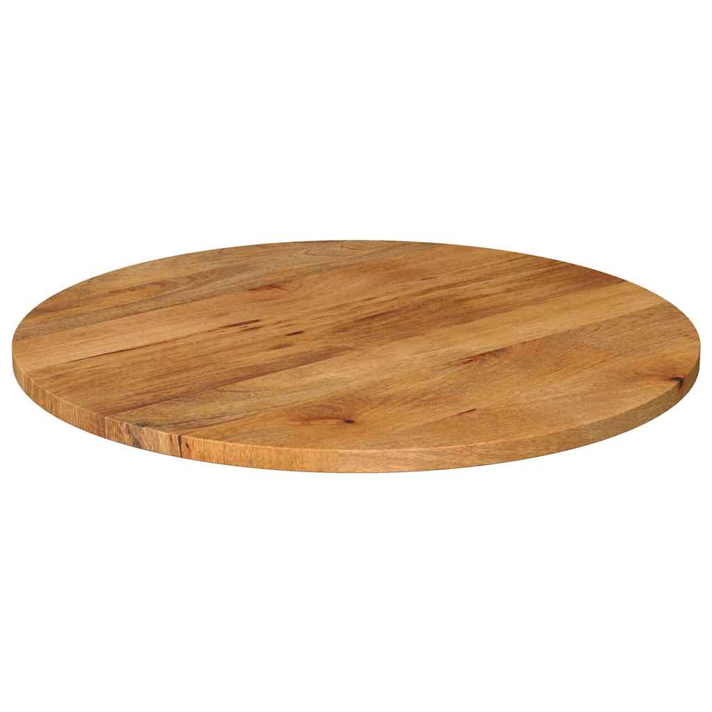 Piano per Tavolo ÃƒËœ 90x2,5 cm Rotondo in Legno Massello di Mango