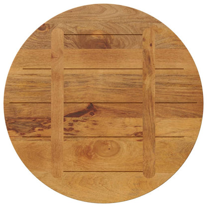 Piano per Tavolo ÃƒËœ 90x2,5 cm Rotondo in Legno Massello di Mango