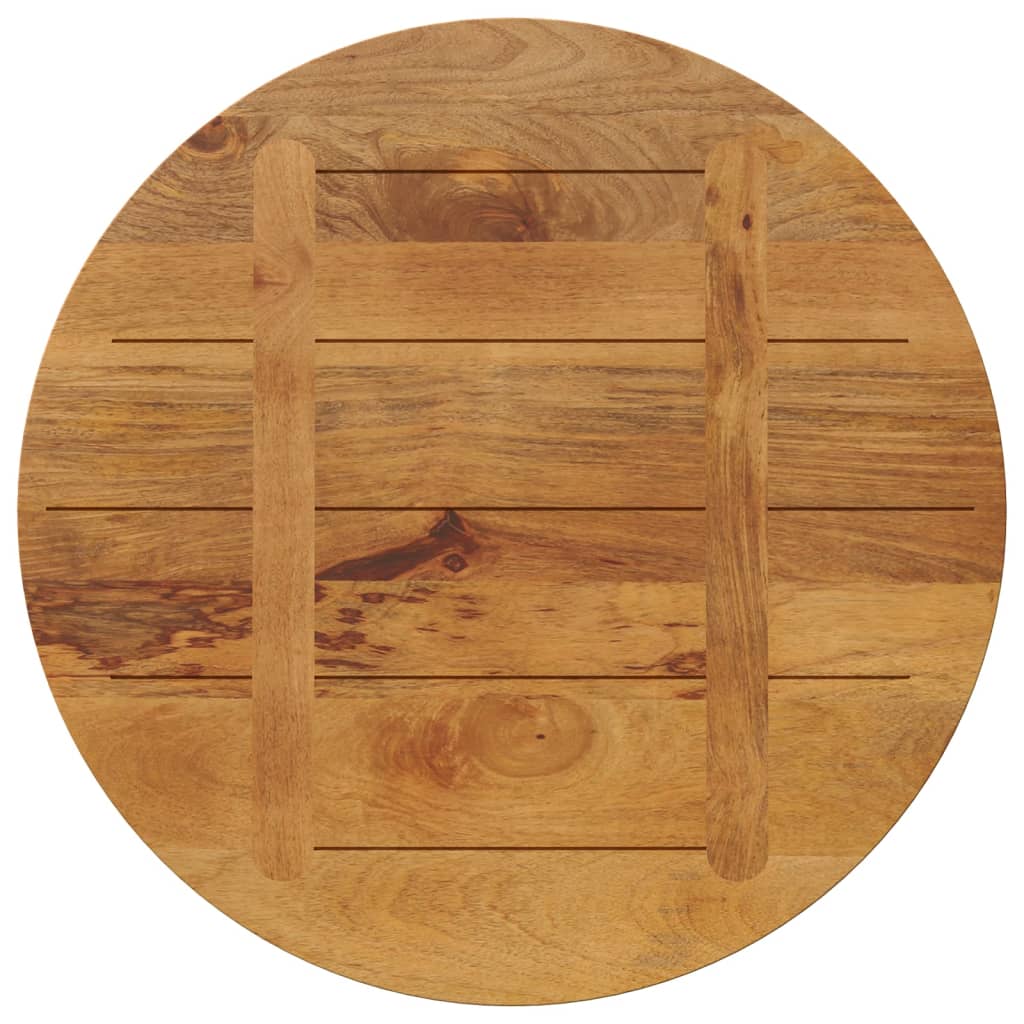 Piano per Tavolo ÃƒËœ 90x2,5 cm Rotondo in Legno Massello di Mango