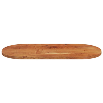 Piano Tavolo 150x50x3,8 cm Ovale in Legno Massello di Acacia