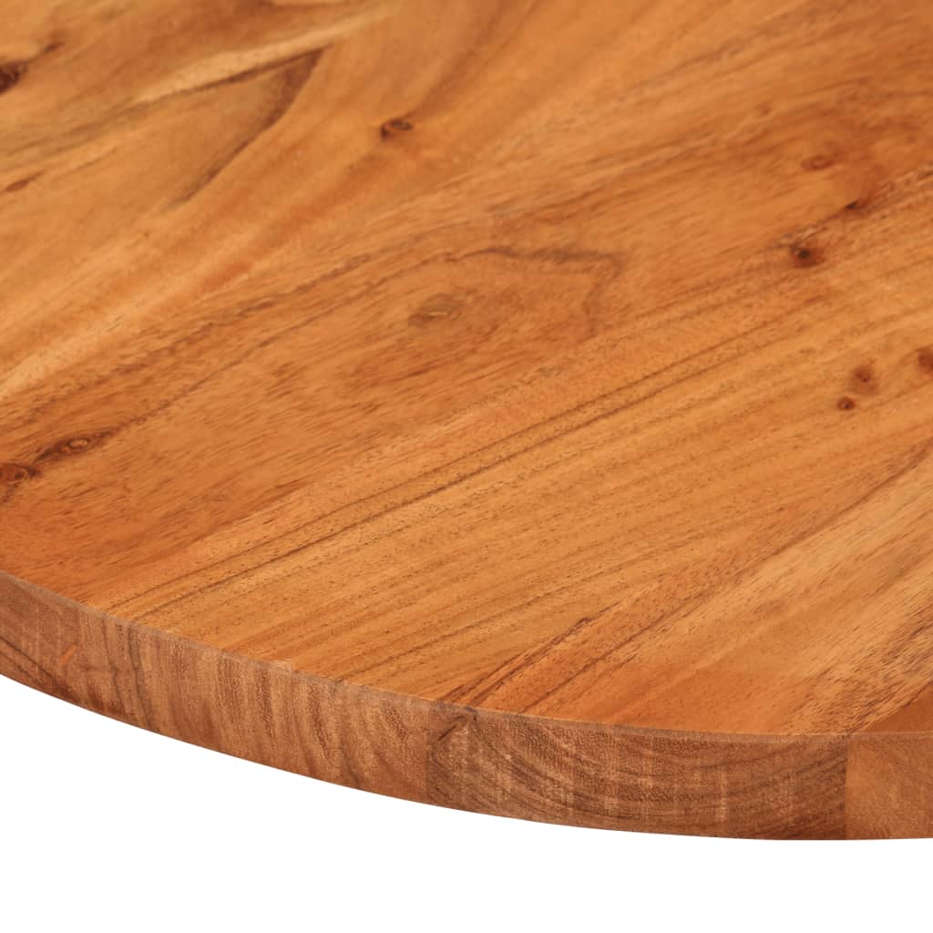 Piano Tavolo 140x60x3,8 cm Ovale in Legno Massello di Acacia