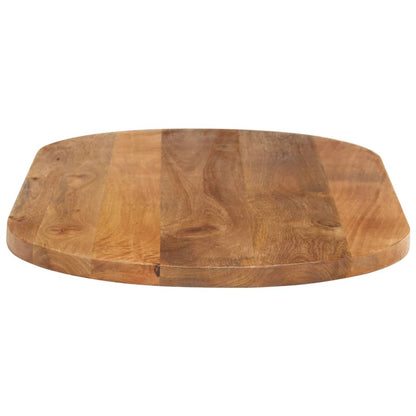 Piano Tavolo 90x40x2,5 cm Ovale in Legno Massello di Mango