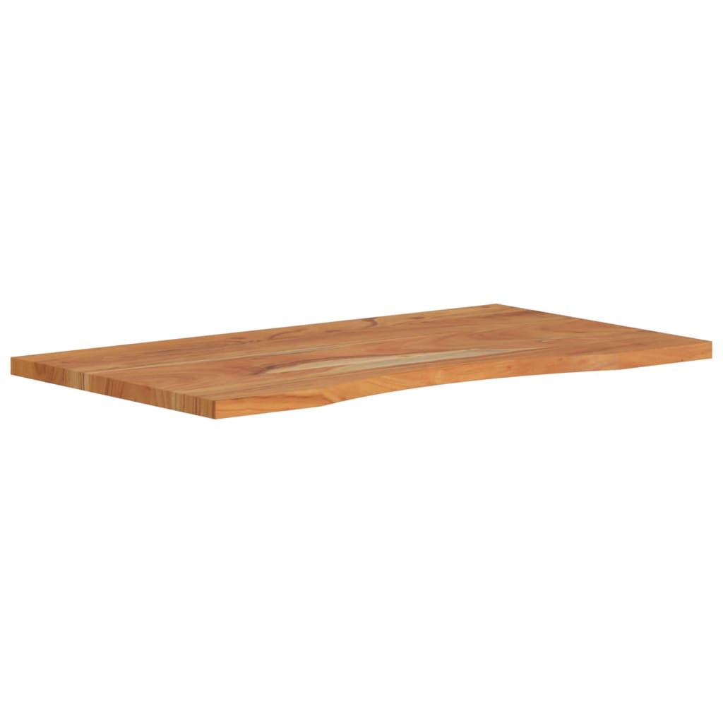 Piano Scrivania 80x50x2,5 cm Rettangolare Legno Massello Acacia