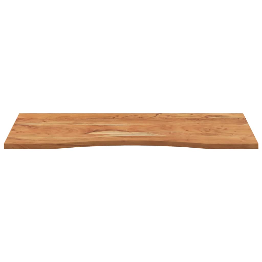 Piano Scrivania 120x50x2,5cm Rettangolare Legno Massello Acacia