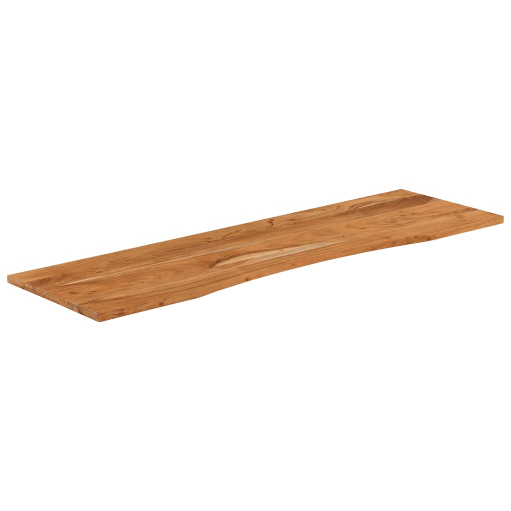 Piano Scrivania 140x50x2,5cm Rettangolare Legno Massello Acacia