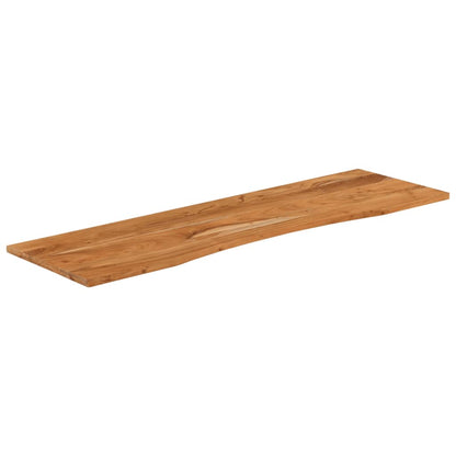 Piano Scrivania 140x50x2,5cm Rettangolare Legno Massello Acacia