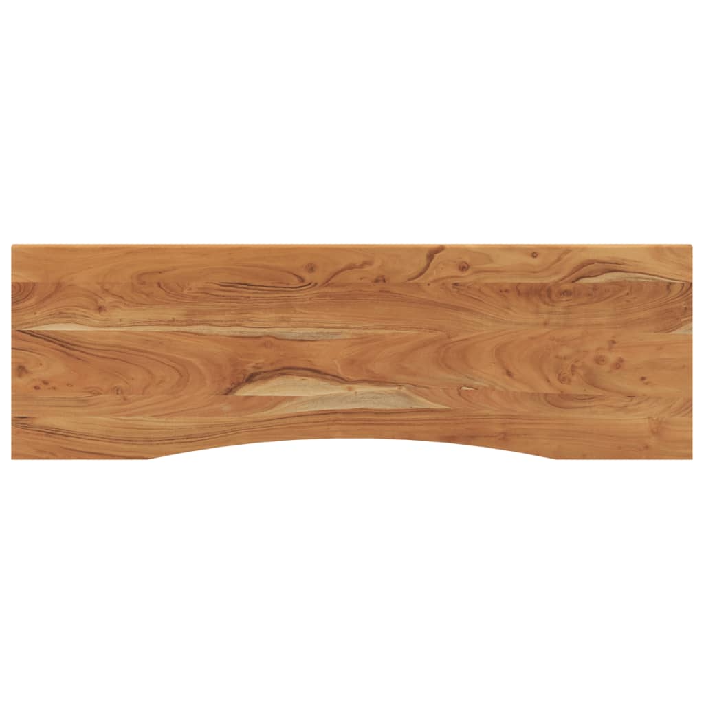 Piano Scrivania 160x50x2,5cm Rettangolare Legno Massello Acacia