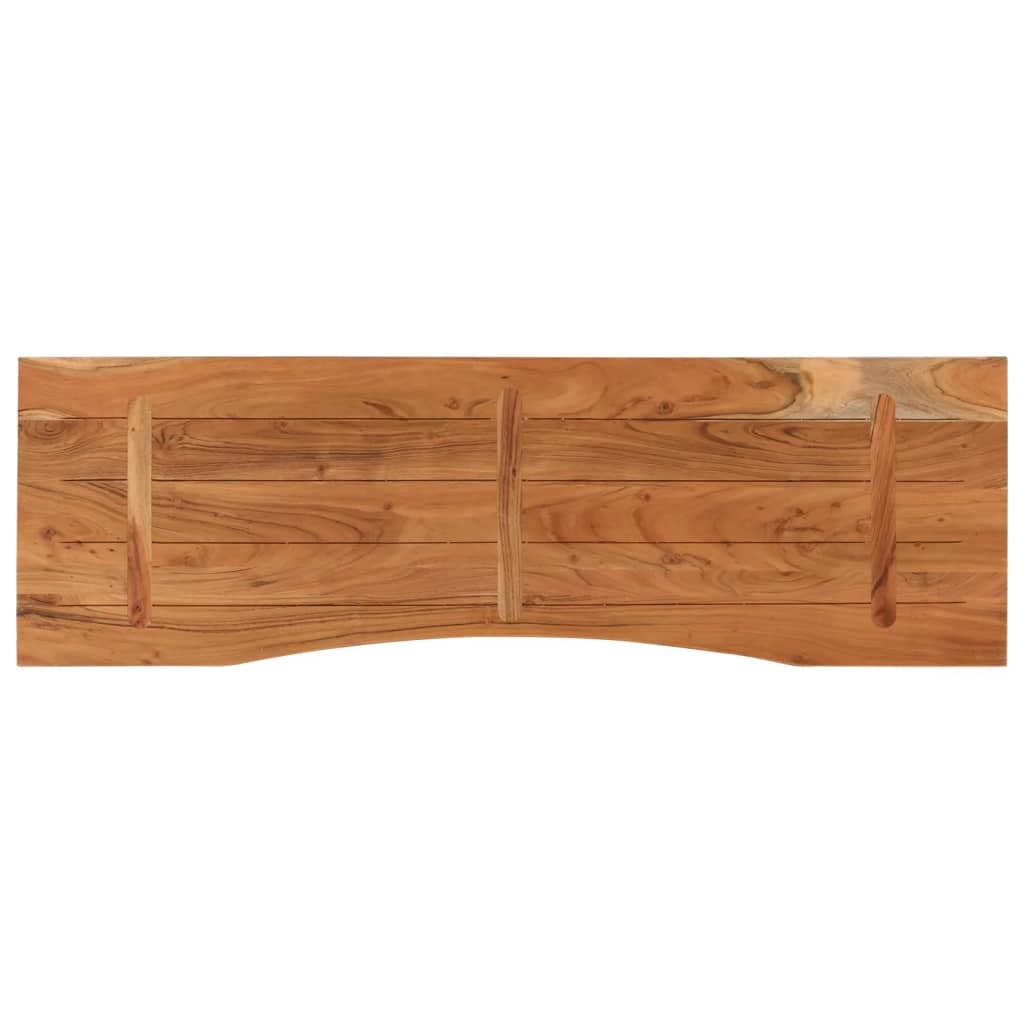 Piano Scrivania 160x50x2,5cm Rettangolare Legno Massello Acacia