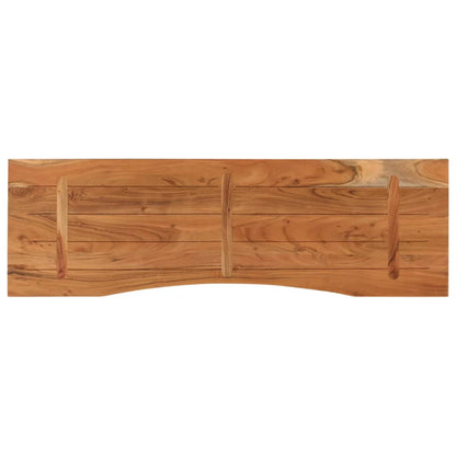 Piano Scrivania 160x50x2,5cm Rettangolare Legno Massello Acacia