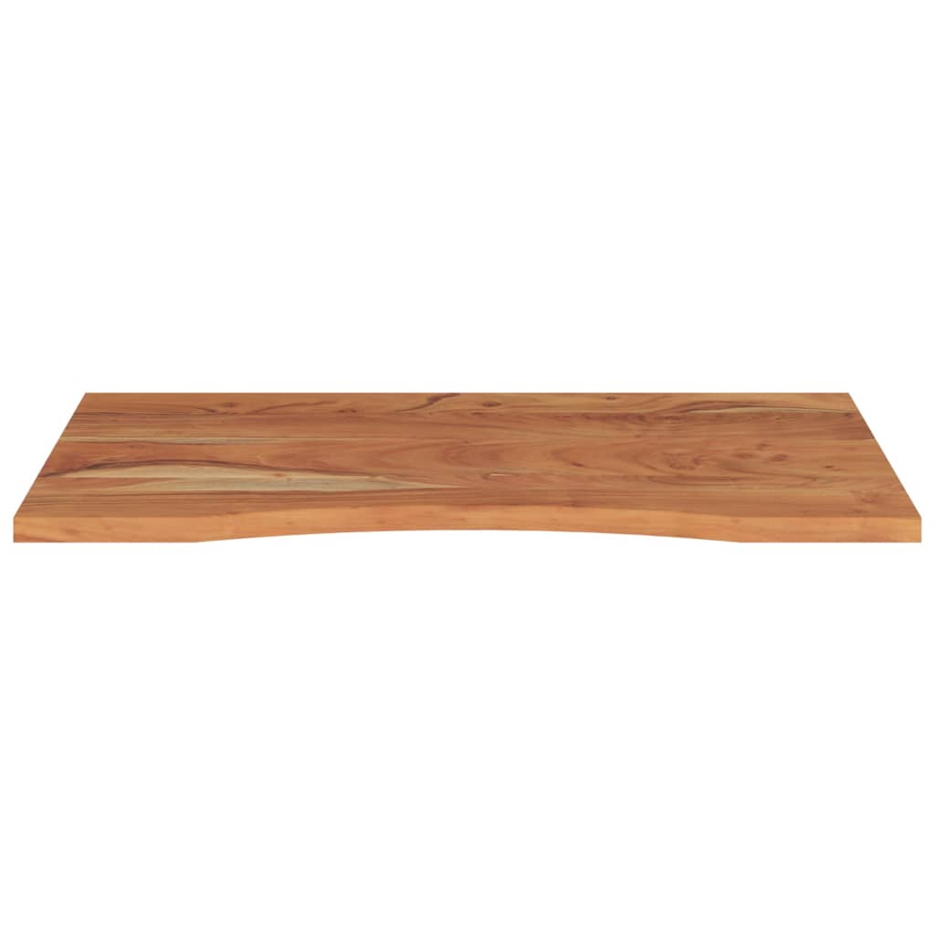 Piano Scrivania 100x60x2,5cm Rettangolare Legno Massello Acacia