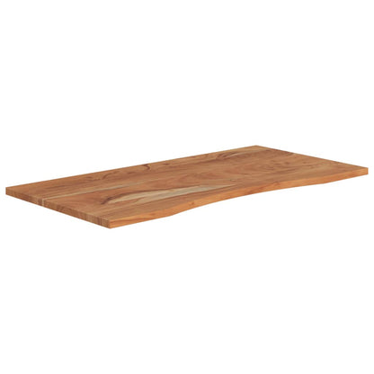 Piano Scrivania 110x60x2,5cm Rettangolare Legno Massello Acacia