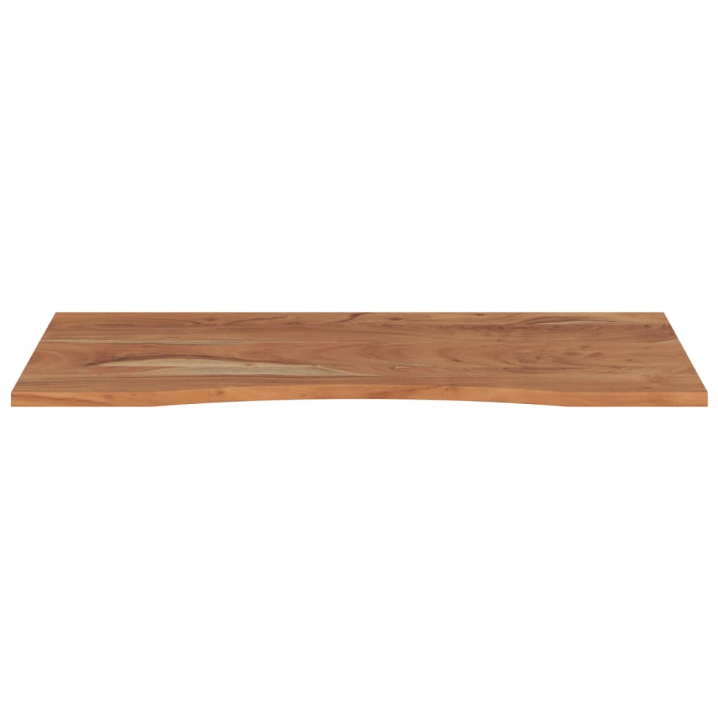 Piano Scrivania 120x60x2,5cm Rettangolare Legno Massello Acacia