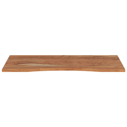 Piano Scrivania 120x60x2,5cm Rettangolare Legno Massello Acacia