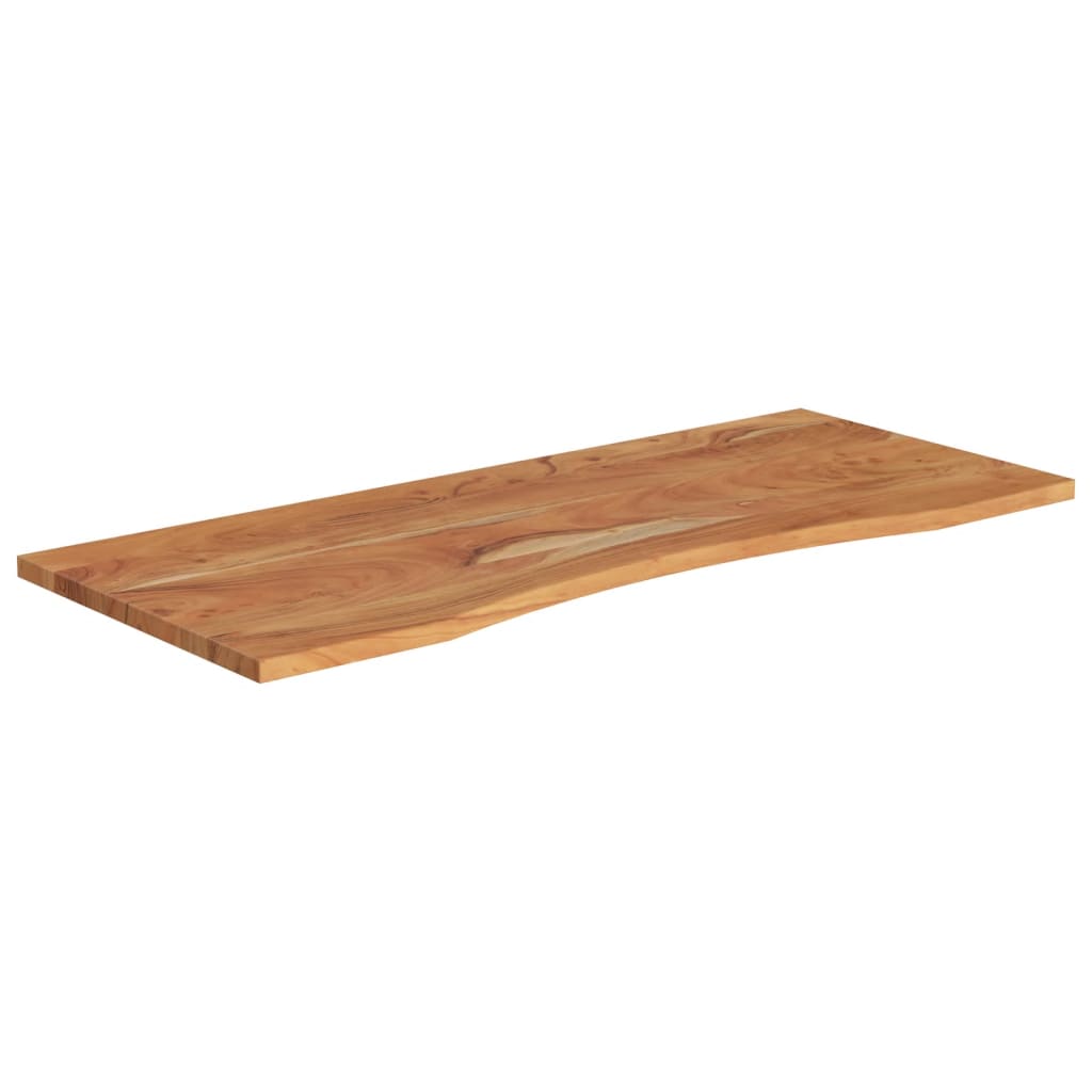 Piano Scrivania 140x60x2,5cm Rettangolare Legno Massello Acacia
