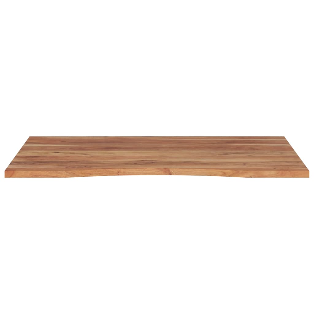 Piano Scrivania 100x80x2,5cm Rettangolare Legno Massello Acacia