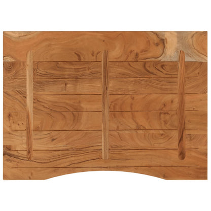 Piano Scrivania 110x80x2,5cm Rettangolare Legno Massello Acacia