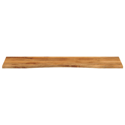 Piano Scrivania con Curva 160x50x2,5cm Massello Grezzo di Mango