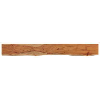Mensola Muro 160x20x2,5cm Rettangolare Legno Acacia Bordi Vivi