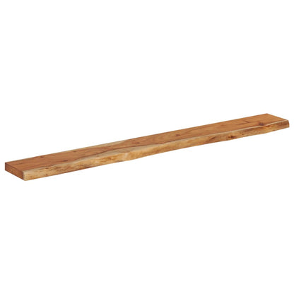 Mensola Muro 160x20x2,5cm Rettangolare Legno Acacia Bordi Vivi