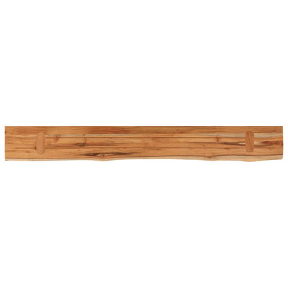 Mensola Muro 160x20x2,5cm Rettangolare Legno Acacia Bordi Vivi