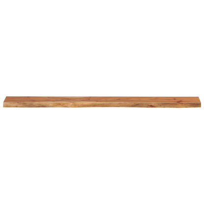 Mensola Muro 180x20x2,5cm Rettangolare Legno Acacia Bordi Vivi