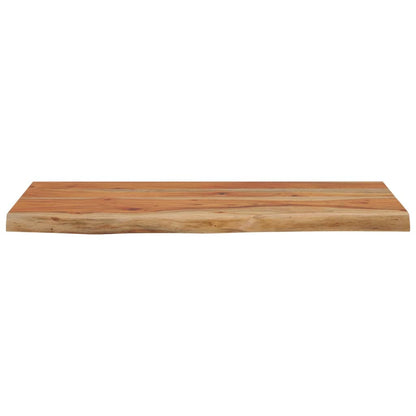 Mensola a Muro 60x30x2,5cm Rettangolare Legno Acacia Bordi Vivi