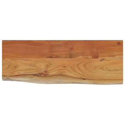 Mensola a Muro 80x30x2,5cm Rettangolare Legno Acacia Bordi Vivi