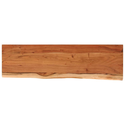 Mensola Muro 110x30x2,5cm Rettangolare Legno Acacia Bordi Vivi