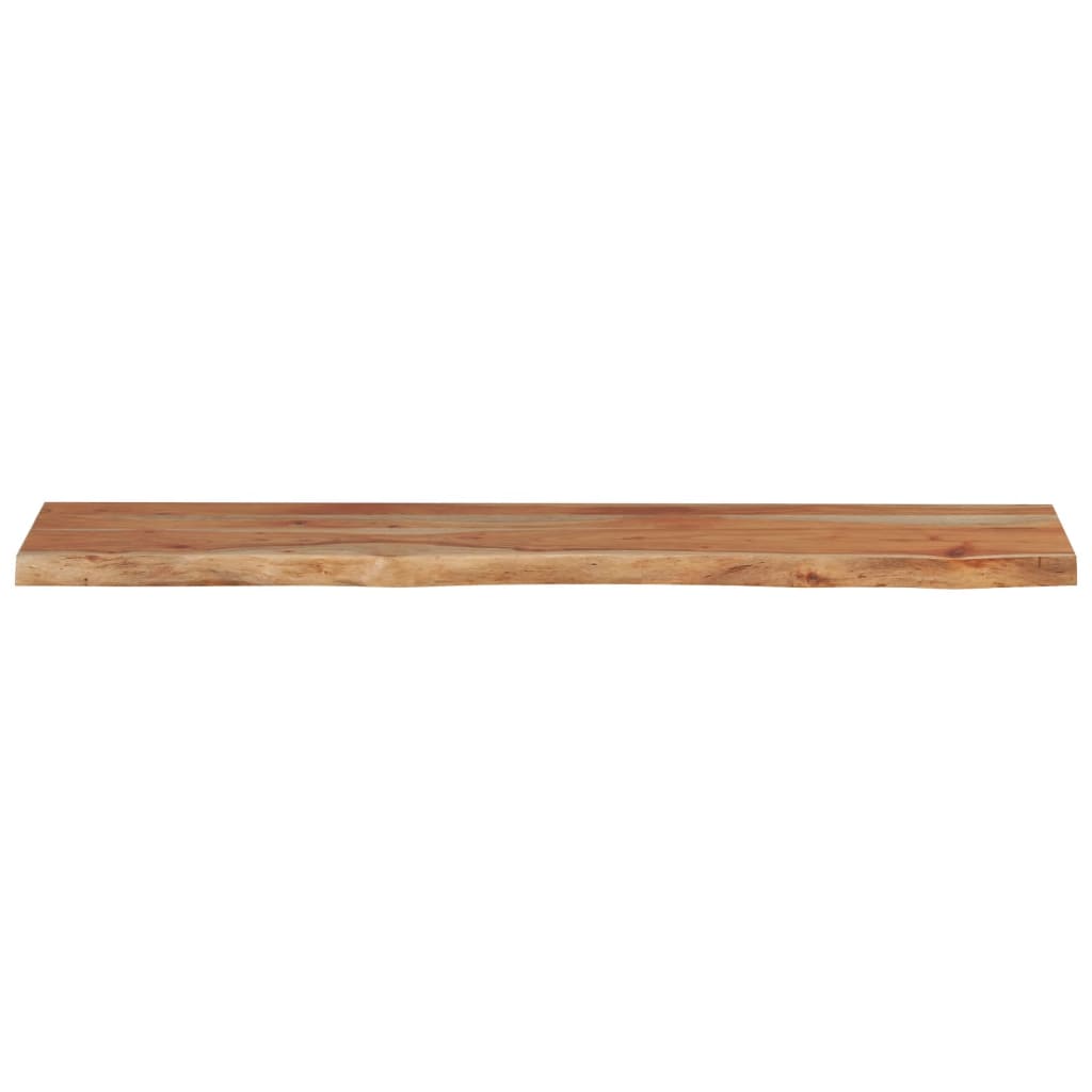 Piano Tavolo 140x30x2,5 Rettangolare Legno Acacia Bordi Vivi