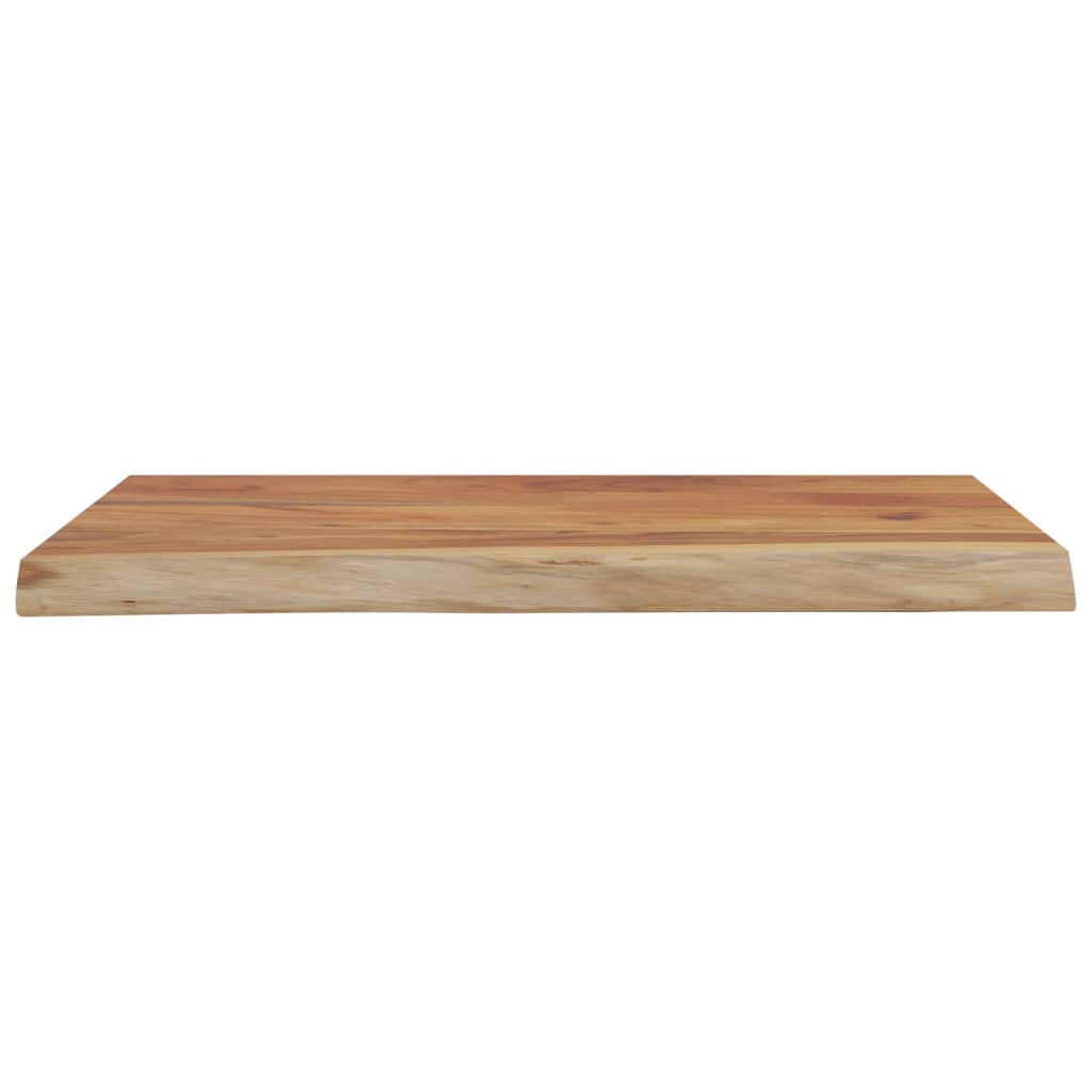 Mensola a Muro 50x40x2,5cm Rettangolare Legno Acacia Bordi Vivi