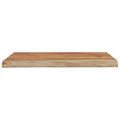 Mensola a Muro 50x40x2,5cm Rettangolare Legno Acacia Bordi Vivi