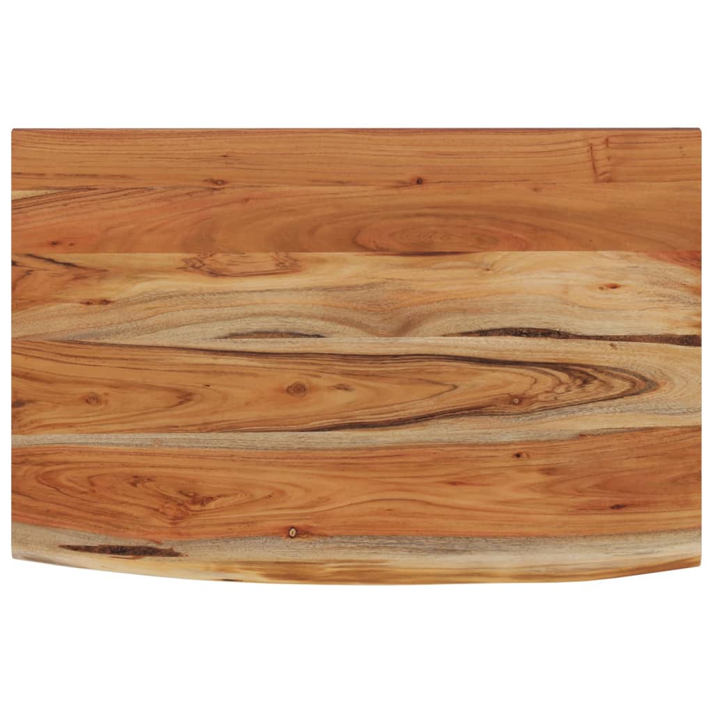 Mensola a Muro 70x40x2,5cm Rettangolare Legno Acacia Bordi Vivi