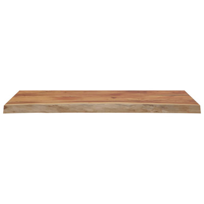 Piano Tavolo 110x40x2,5 cm Rettangolare Legno Acacia Bordi Vivi